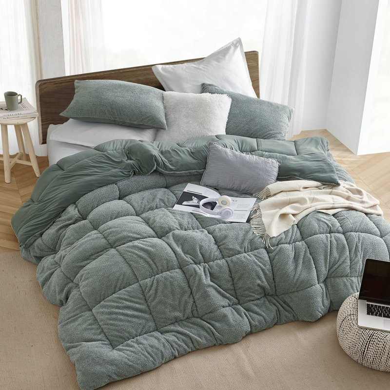 Oh Sweetie Bare Coma Inducer Plush Oversized Comforter, Full Comforter, Shadow