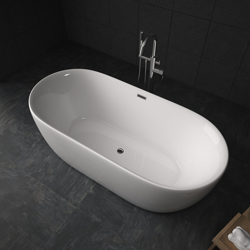 Baignoire de trempage autoportante en acrylique 51 po. X 28 po.