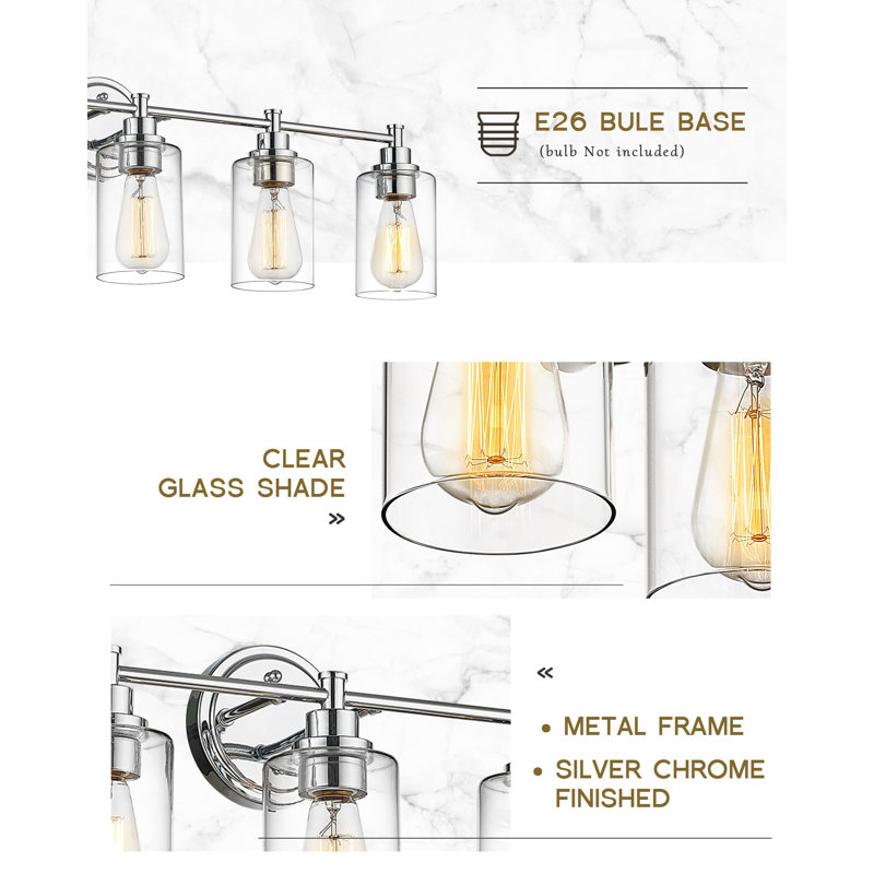 Somona Dimmable Vanity Light, Chrome, 5