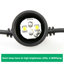 Guirlande de 48 lumières sphériques d'extérieur 48,25 '(connectable de bout en bout)