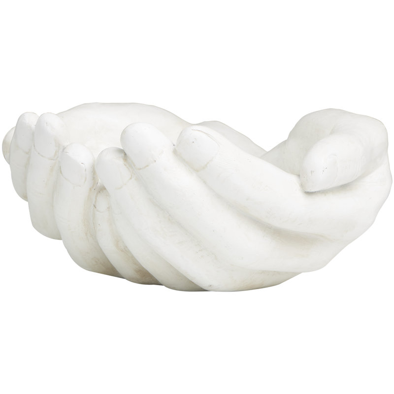 Adonte People Figurines & Sculptures, 7.4" H x 14.55" W x 16.45" D, White