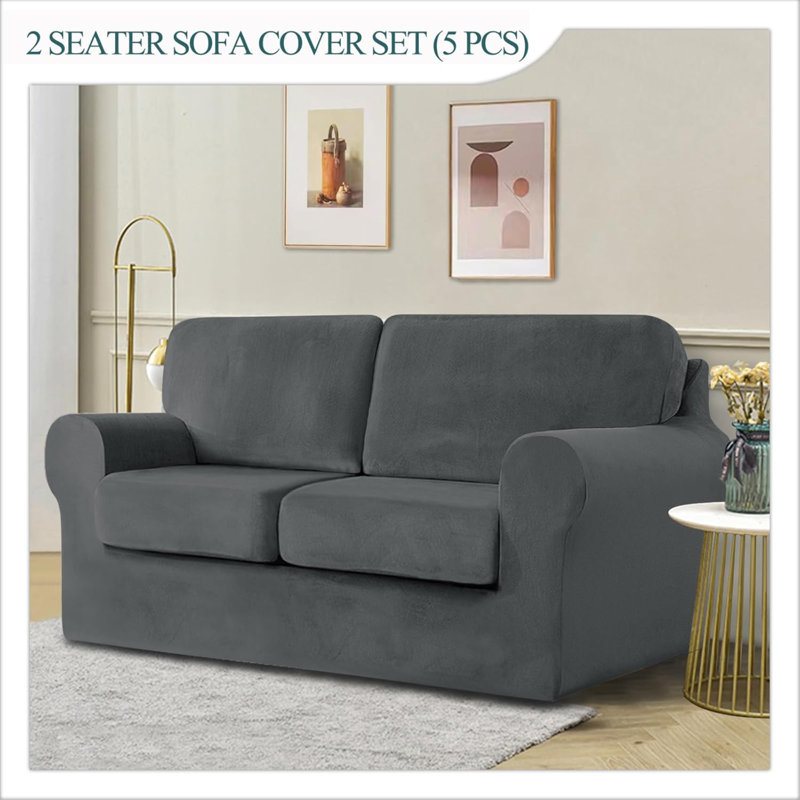 Outdoor Patio Sofa Cover, Dark Grey