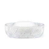 Basketweave Glass Soap Dish
