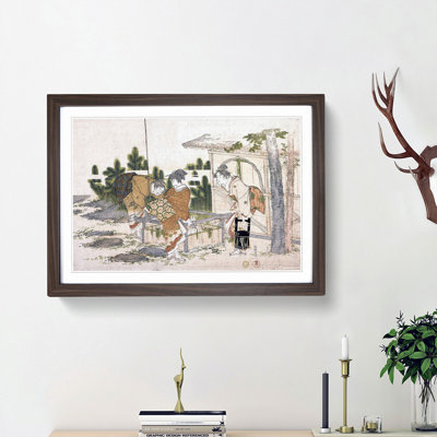 Three Women by Katsushika Hokusai - Picture Frame Painting Print