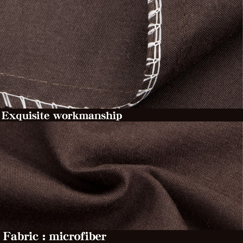 Luxe Microfiber Cover Body Pillow, Dark Brown