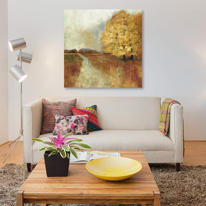 «Repose», reproduction sur toile, H 37 po x l 37 po x P 1,5 po, Pas de tapis, Toile tendue