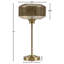 Lampe de table en verre