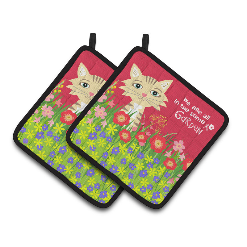 Caroline's Treasures Floral Polyester Potholder
