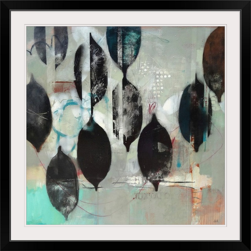 «Mindful Grey» par Elyistan, Jennifer Rasmusson, reproduction d'art, H 35 po x l 35 po x P 1,5 po, Toile