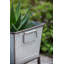 Ensemble de 2 jardinières en métal rustique avec supports