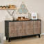 Buffet avec 4 portes en losange à motif convexe-1135323337