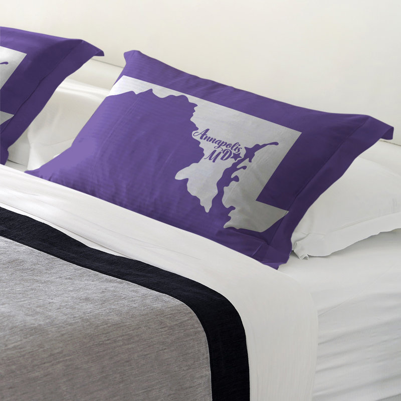 Pillow Sham, Standard/Twin, Microfiber, Purple