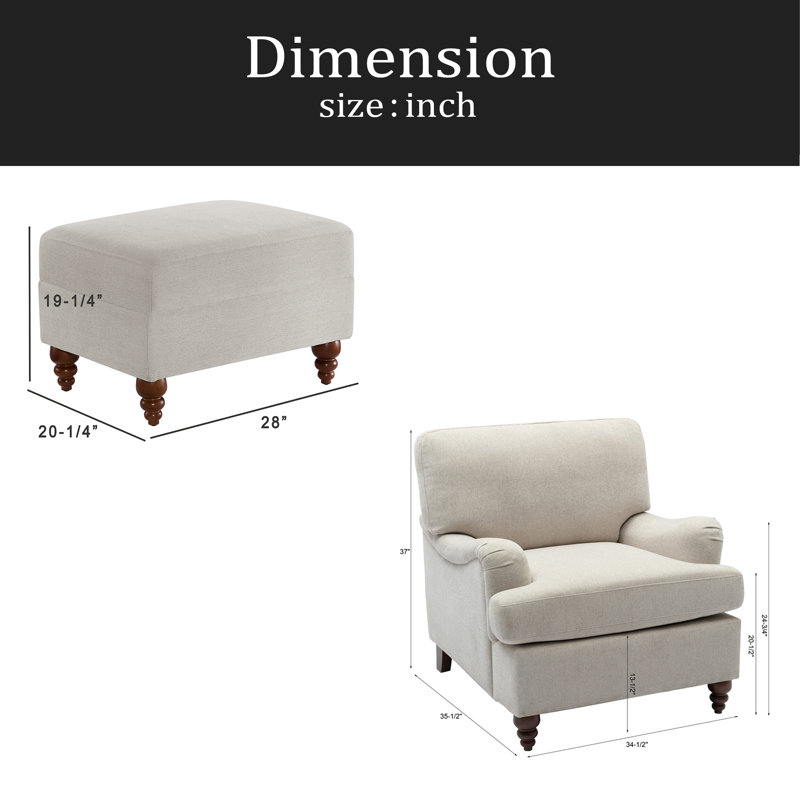 Ensemble chaise et repose-pieds Sea Oat