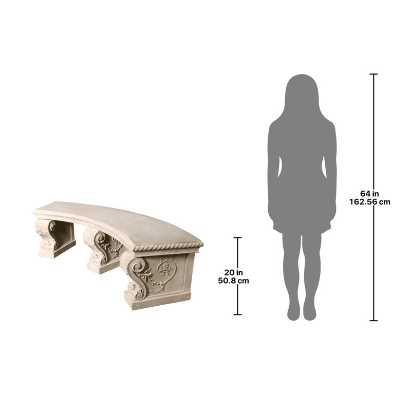 Banc de jardin en résine Salentino