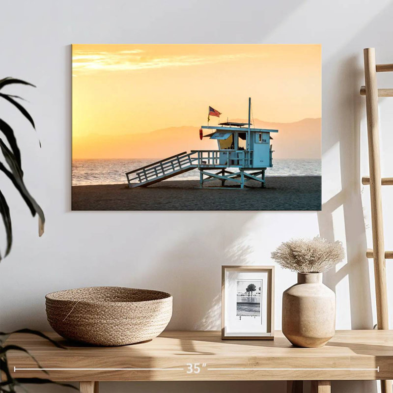 Gillard Dramatic Venice Beach Sunset, 16" H x 24" W