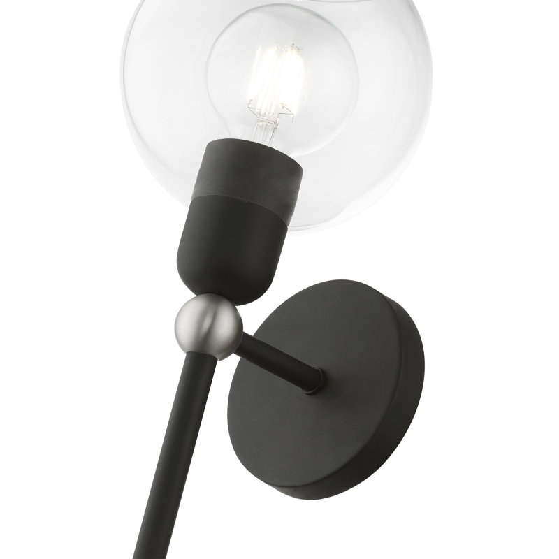 Koehn Steel Armed Sconce, Black