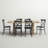 Heymann Trestle Dining Table with Steel Chairs-55036184