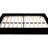 Daybed With Trundle, Transitional Black Style, Padded Flannelette Upholstery, Button , Design, Nailhead Trim, Slat Kit --1226841572