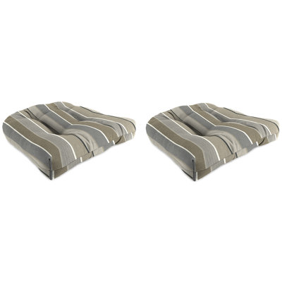 Contoured Outdoor Wicker Seat Cushion