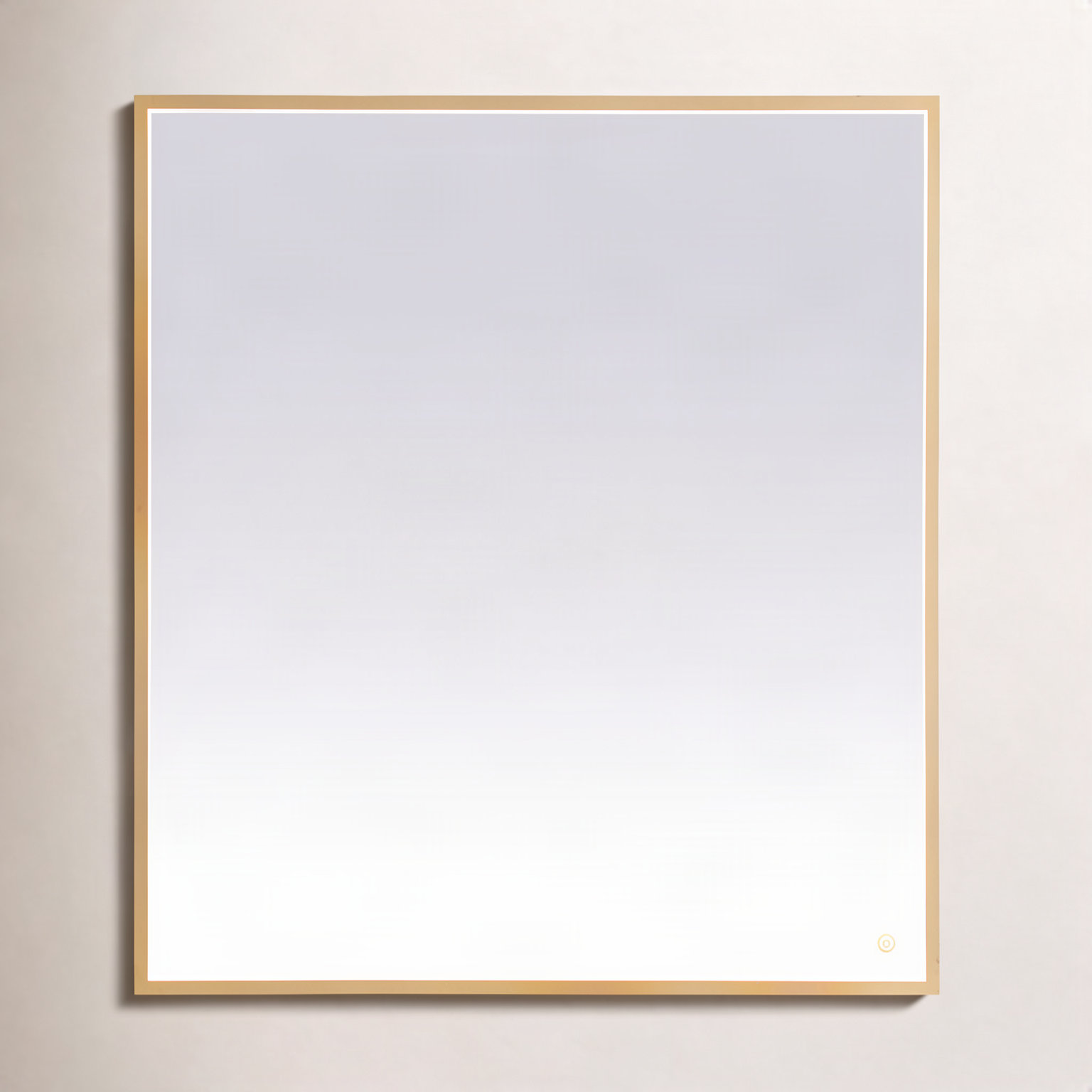 Piche Aluminium Mirror, 36" x 40", Brass