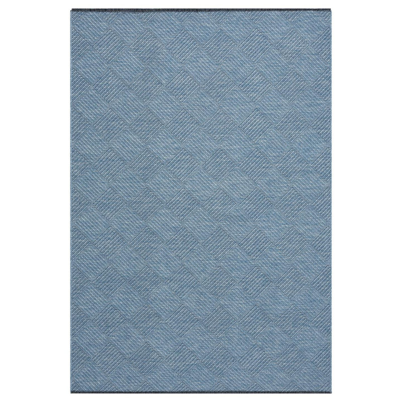 Modern Checkered Non-Slip Washable Area Rug, Rectangle 6' x 9'