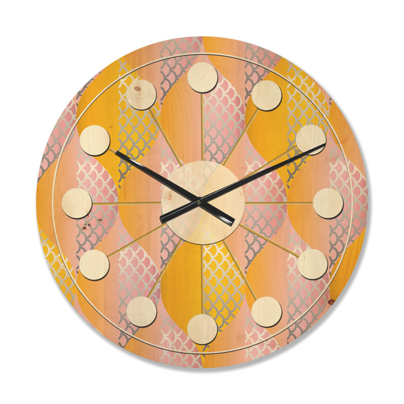 Horloge murale géométrique, Moyenne