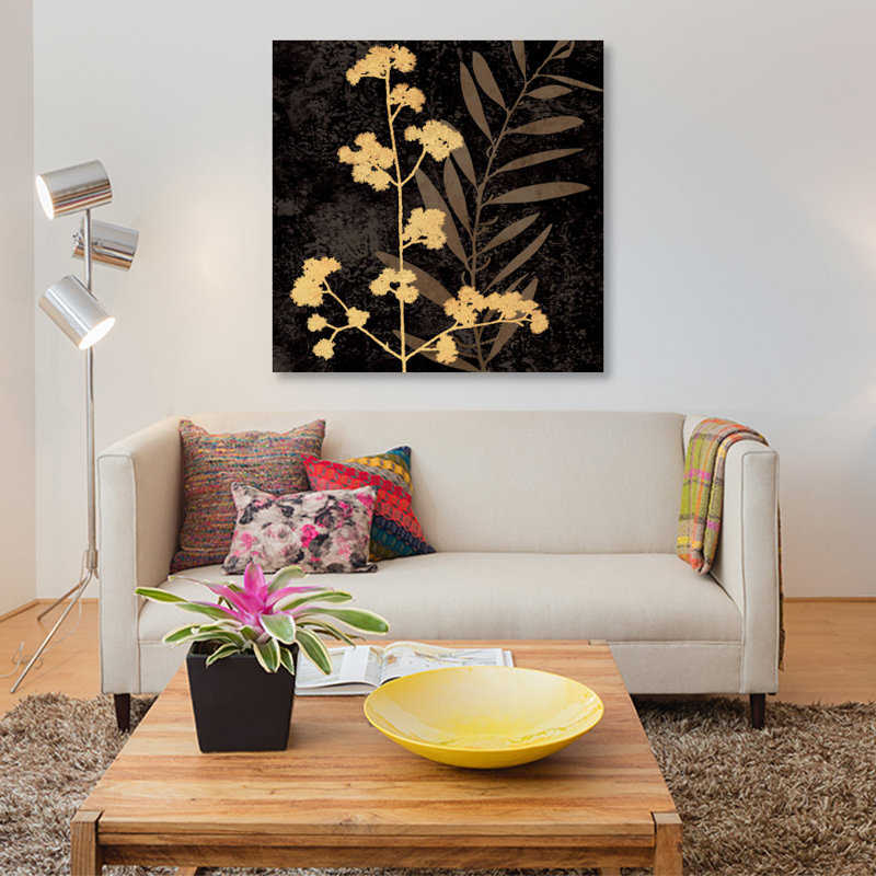 " Noir I " by Erin Lange, 37" H x 37" W x 1.5" D