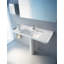Lavabo de salle de bain rectangulaire en céramique blanche à 3 trous avec trop-plein Duravit Starck 3