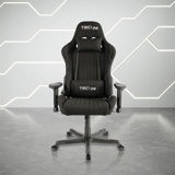 Techni Sport Adjustable Reclining Ergonomic Swiveling PC & Racing Game Chair in Black