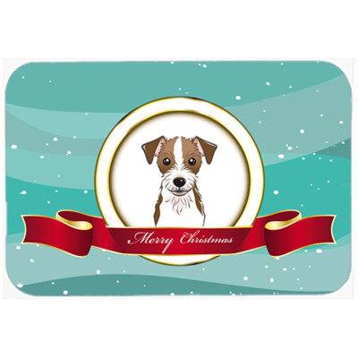 Caroline's Treasures Jack Russell Terrier Merry Christmas Glass Cutting Board