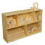 5 Compartment Manufactured Wood Shelving Unit