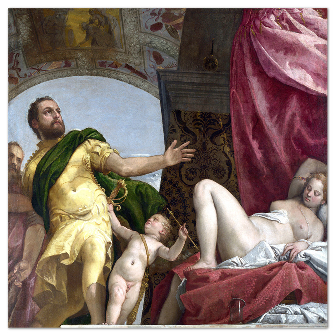 Glasbild Allegorie des Respekts vor der Liebe von Paolo Veronese