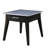 Yanis Transitional 1-Drawer End Table with Sintered Stone Top in Dark Brown