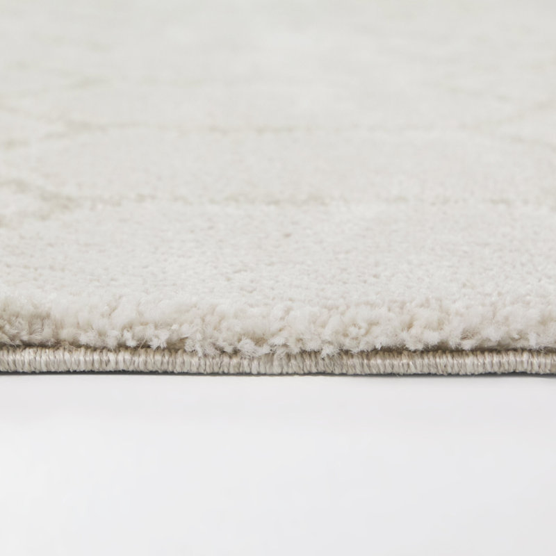 Charles Beige Modern Luxe Area Rug, Rectangle 5'3" x 7'