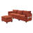 Oversized Modular Sectional Sofa with Movable Ottoman, 102 Inch 4 Seat Modern Corduroy Sofa Set, Convertible L Shaped Couch for Living Room and Office-294669936