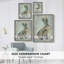 Fantastic Florals Hare, Sitting Framed Print - Solid Wood-768211399