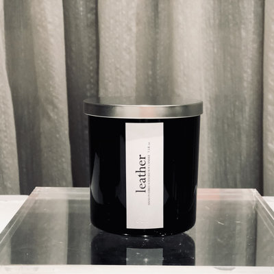 Dark Collection Leather Scented Jar Candle