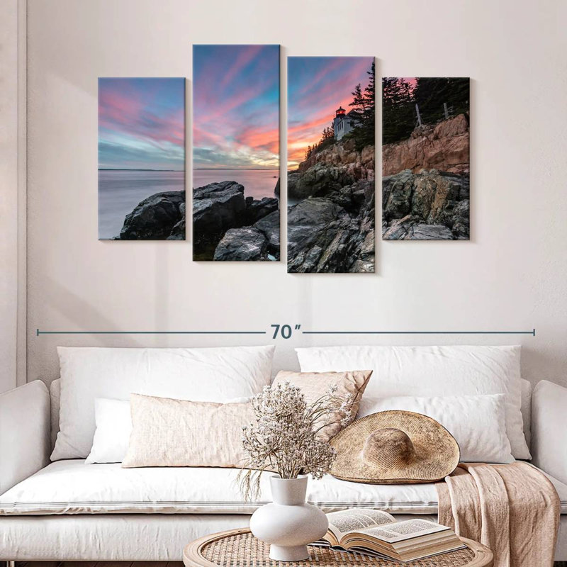 Bass Harbor Head Lighthouse Dusk, 32" H x 52" W