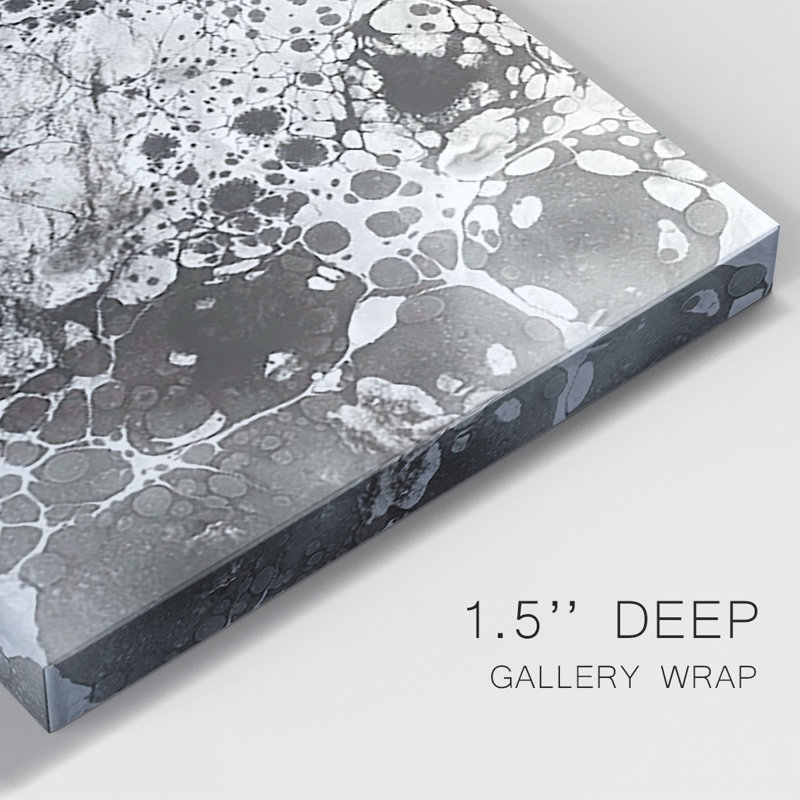 Toile tendue avec châssis Marble VI Premium - prête à être accrochée, H 18 po x l 12 po x P 1 po
