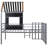 Loda Twin Low House Loft Bed with Roof and Ladder-884722055