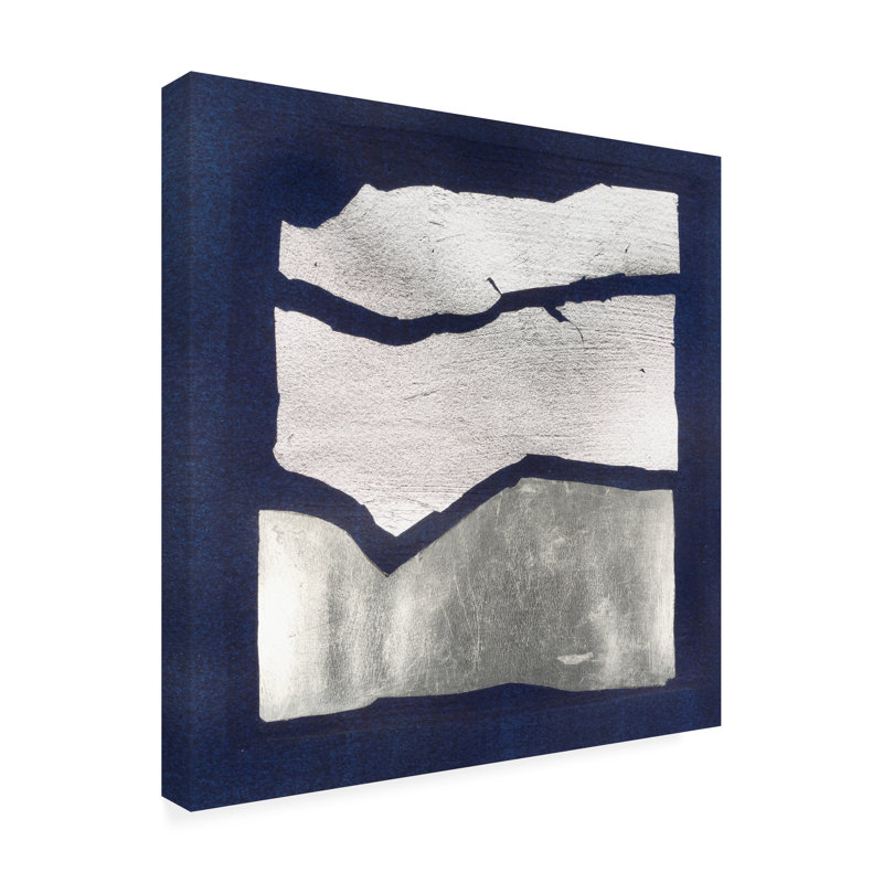 Ivy Bronx Vanna Lam Cracked Ice II, art mural sur toile, H 14 po x l 14 po