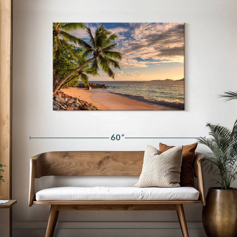 Gillard Golden Sunset Palms, H 30 po x l 45 po