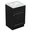 Meuble-lavabo de 20 po avec lavabo, meuble-lavabo avec tablette de porte et tablette réglable-1823666552