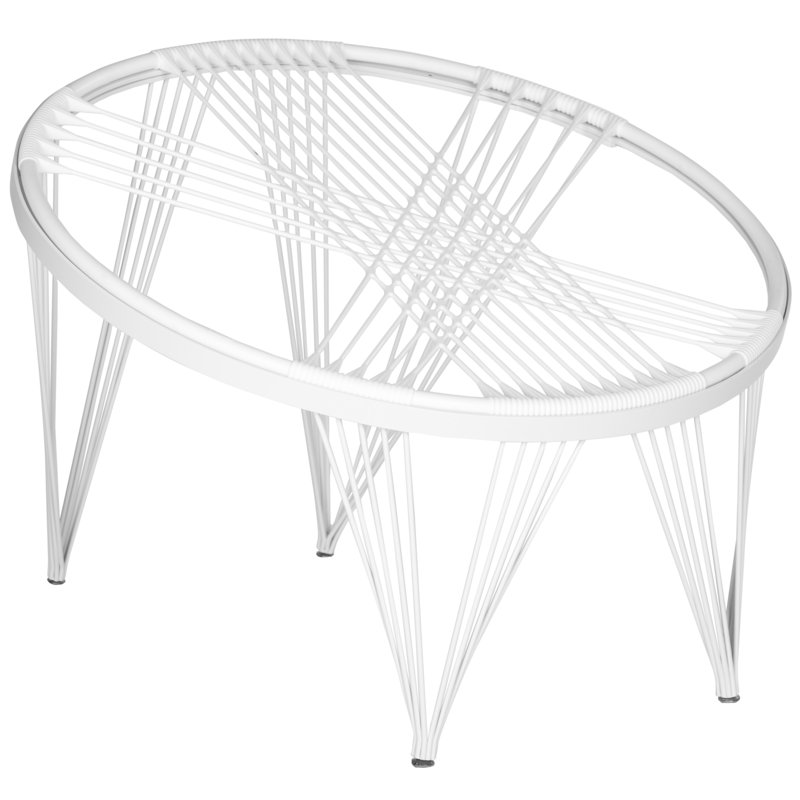 Fauteuil Papasan de 36 po de largeur, Blanc