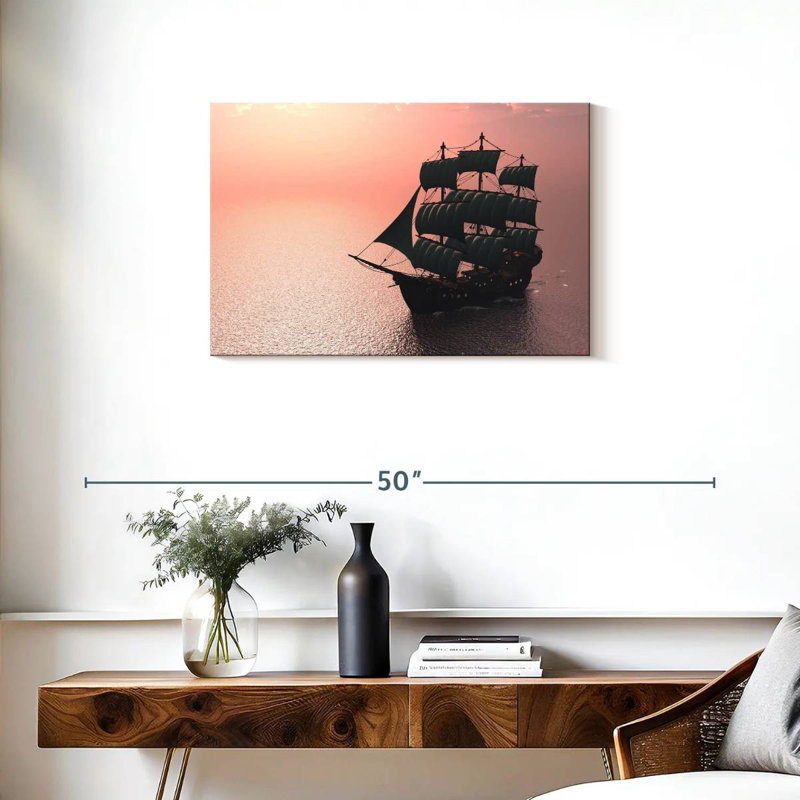 Mehar Sailing Old Ship, 20" H x 30" W