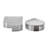 Bookends Glass Crystal Modern Teardrop and Arch Design 7" Gray Decorative Accent for Home Office Bedroom Living Room Set of 2