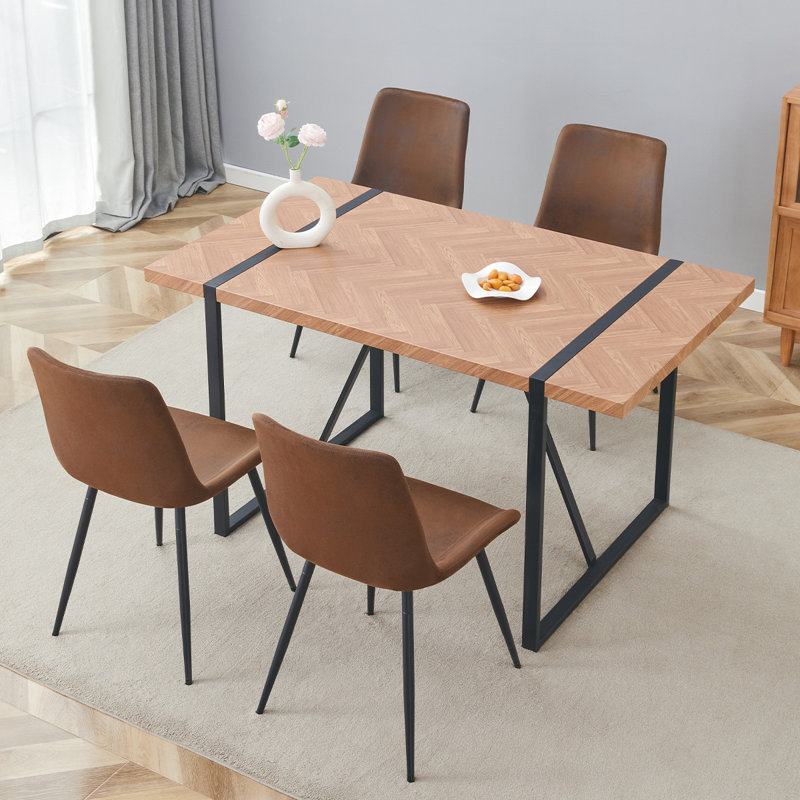 Ensemble de salle à manger en bois, 5