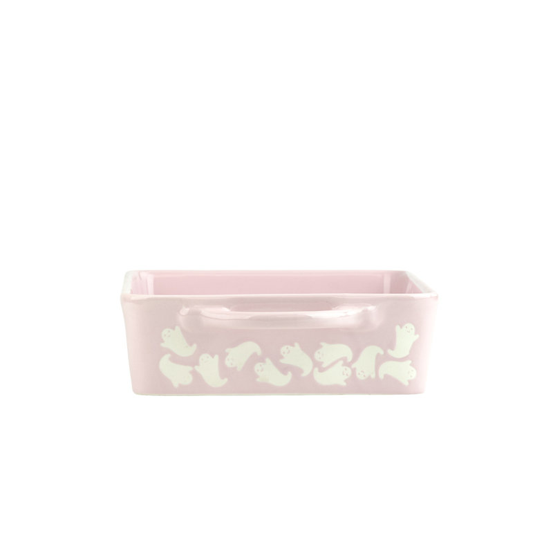10 Strawberry Street Flying Ghost Bakeware, Rectangle, Pink