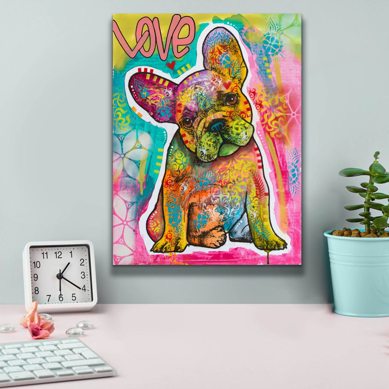 «Love Puppy - Ears» par Dean Russo, H 16 po x l 12 po x P 0,75 po