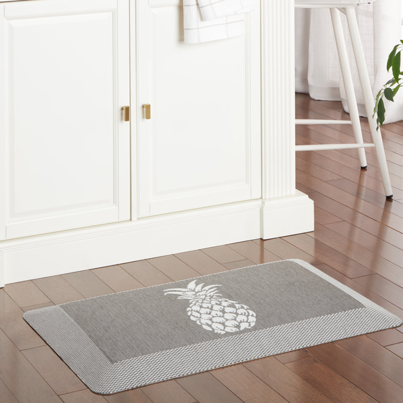Tapis de cuisine Martha Anoha, Rectangle 19,6 po x 32 po, gris